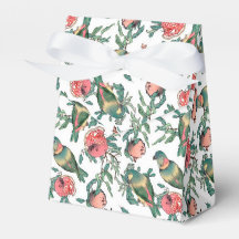 Pomegranate and Lovebirds