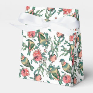Pomegranate and Lovebirds Favour Box