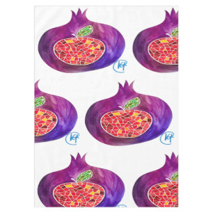 Pomegranate Apple Rosh Hashana Table Cloth