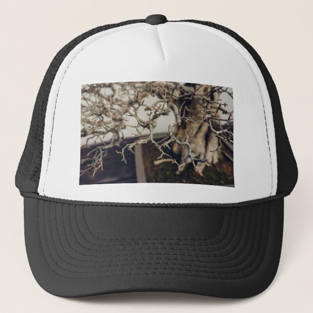 Pomegranate bonsai branches trucker hat (Front)