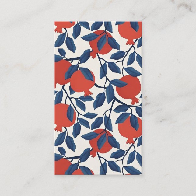 Pomegranate  calling card (Front)