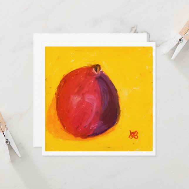 Pomegranate Card (Front/Back In Situ)
