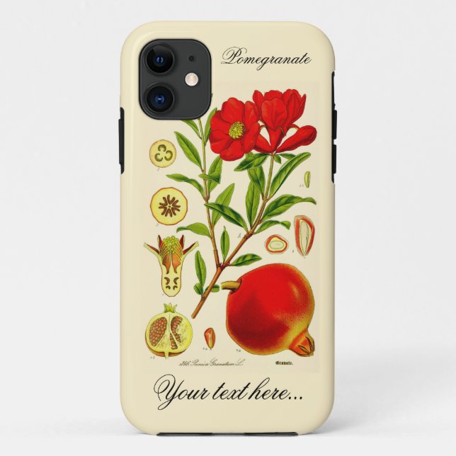 Pomegranate Case-Mate iPhone Case (Back)