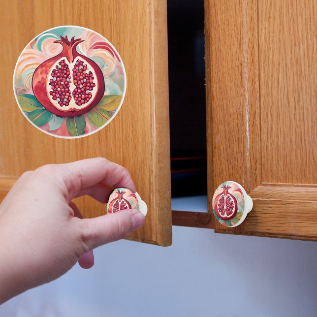 Pomegranate  ceramic knob (Creator Uploaded)