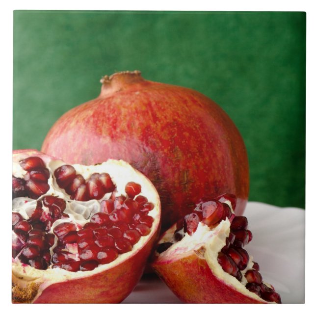 Pomegranate Ceramic Tile (Front)