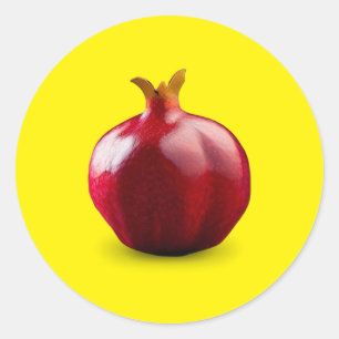 Pomegranate Classic Round Sticker