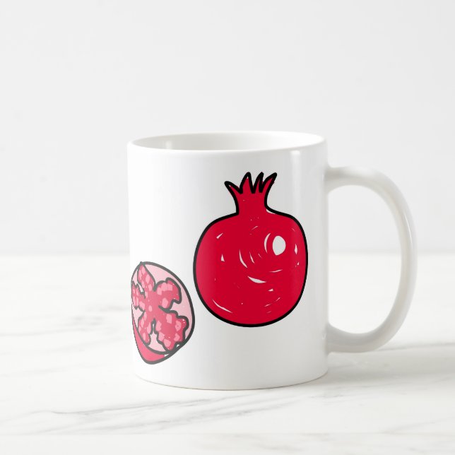 pomegranate coffee mug (Right)
