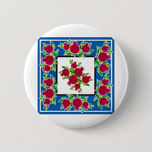 Pomegranate Decor made in the Holy Land 6 Cm Round Badge