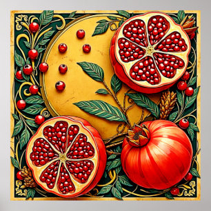 Pomegranate Elegance Art Print