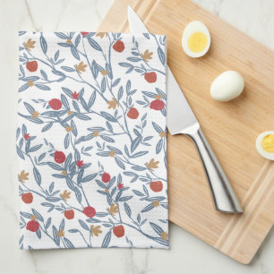 Pomegranate Florals Tea Towel
