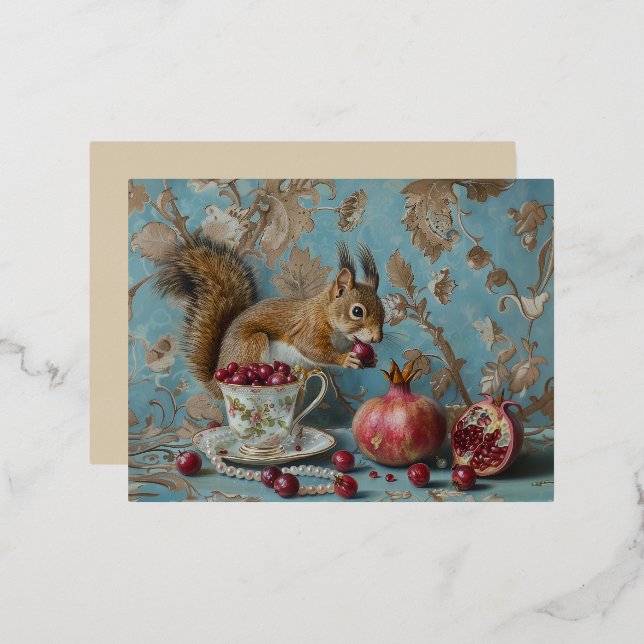 Pomegranate - Foil Postcards (Front/Back)