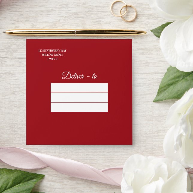 Pomegranate Fresh Fruite Birthday Thank you card Envelope (Wedding)