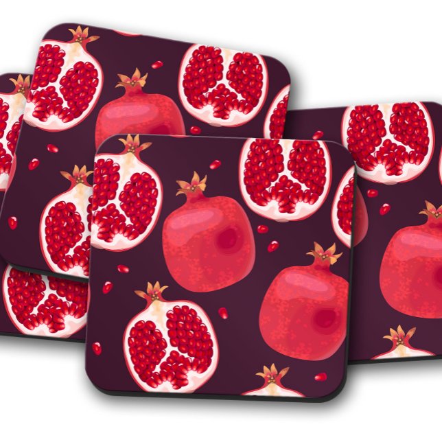 Pomegranate Fruit Coaster | Fruit Coaster Set (Creator Uploaded)