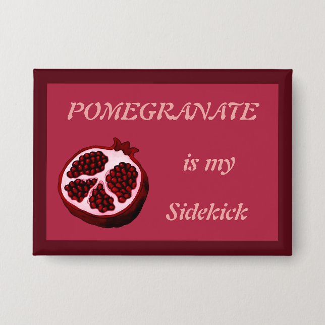 Pomegranate Fruit Collection Button (Front)