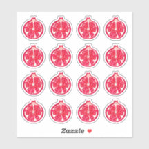 Pomegranate Fruit Painted Sticker