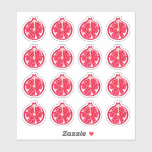 Pomegranate Fruit Painted Sticker