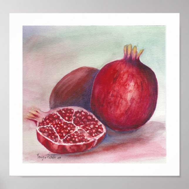 pomegranate fruit poster (Front)