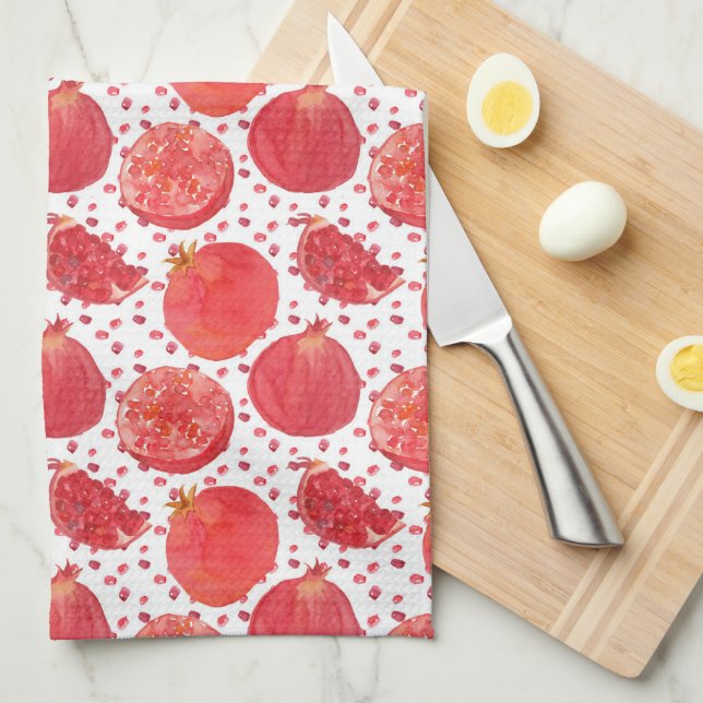 Pomegranate Fruit Tea Towel (Quarter Fold)