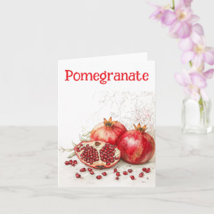 Pomegranate Greeting Card