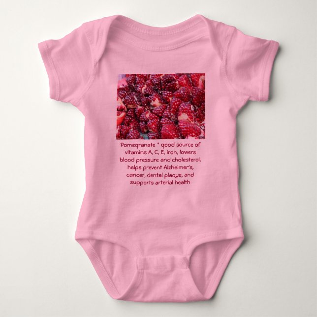 Pomegranate infant onsie creeper (Front)