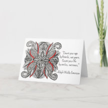 Pomegranate Inspired Hand-Drawn Doodle Birthday