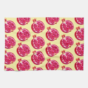 Pomegranate Kitchen Towel Yellow