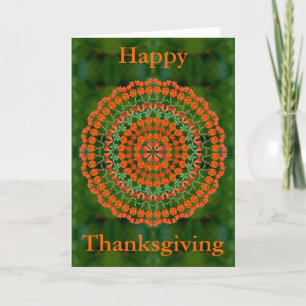 Pomegranate Mandala Thanksgiving Card