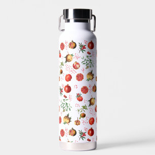 Pomegranate Mediterranean Fruit Pattern Water Bottle