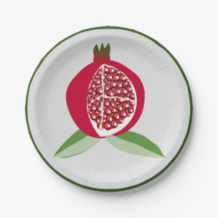 Pomegranate Paper Plate