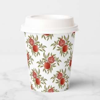 Pomegranate Pattern Paper Cups