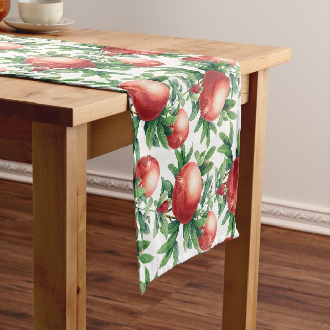 Pomegranate Pattern Short Table Runner (In Situ)