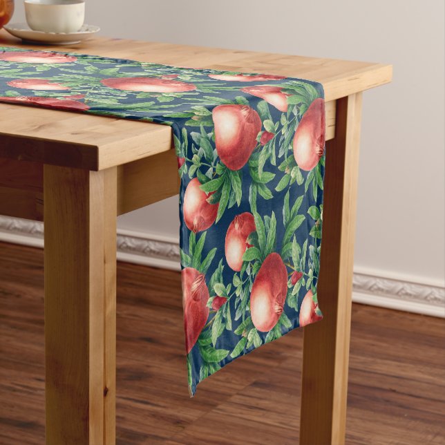 Pomegranate Pattern Short Table Runner (In Situ)