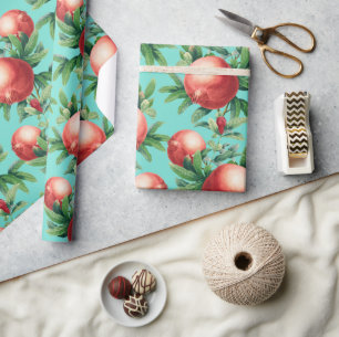 Pomegranate Pattern  Wrapping Paper