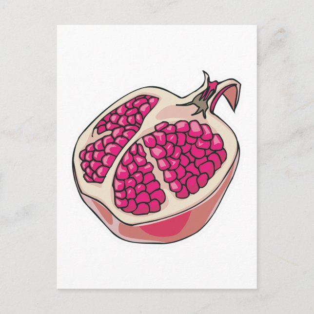 pomegranate postcard (Front)
