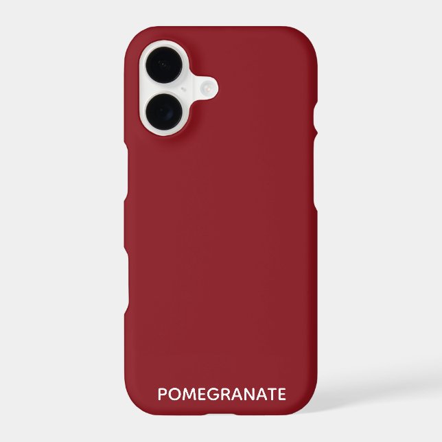 Pomegranate red color name (Back)