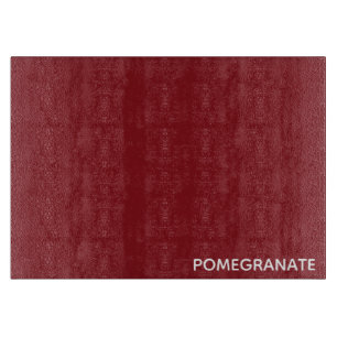 Pomegranate red color name cutting board