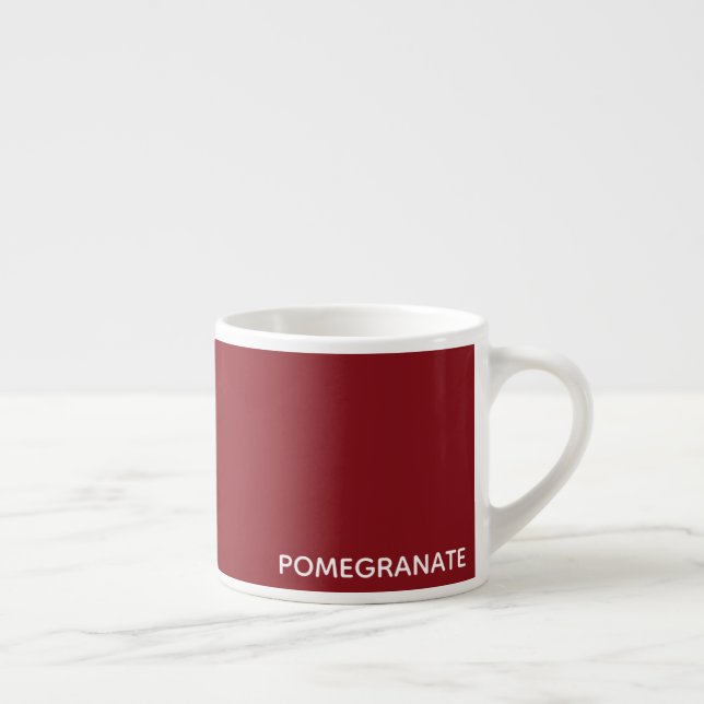 Pomegranate red color name espresso cup (Right)
