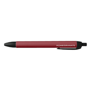 Pomegranate red colour name black ink pen