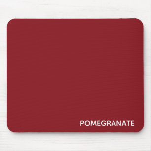Pomegranate red colour name mouse pad