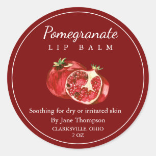 Pomegranate Salve / balm Label