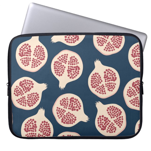 Pomegranate seamless pattern,background with pomeg laptop sleeve (Front)