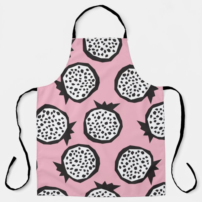 Pomegranate seamless pattern in modern abstract st apron (Front)