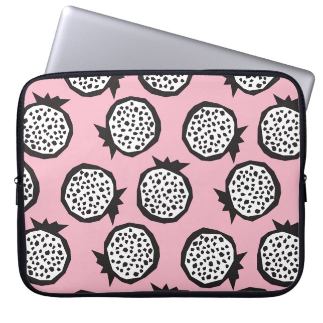 Pomegranate seamless pattern in modern abstract st laptop sleeve (Front)