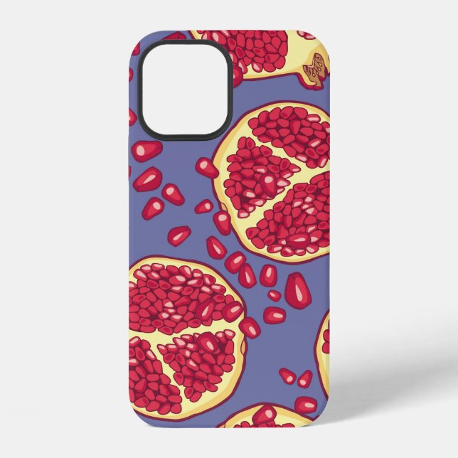 Pomegranate seamless pattern. iPhone case (Back)