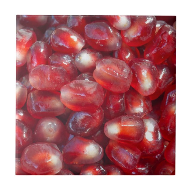 Pomegranate seeds ceramic tile (Front)