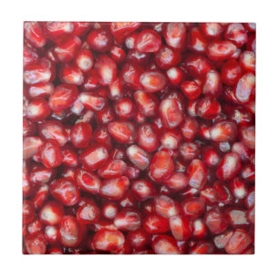 Pomegranate seeds ceramic tile
