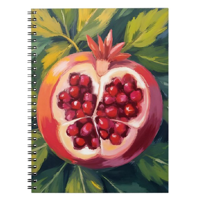Pomegranate Seeds | Fruit Painting Notebook (Front)