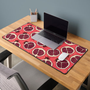 Pomegranate slices 2 desk mat