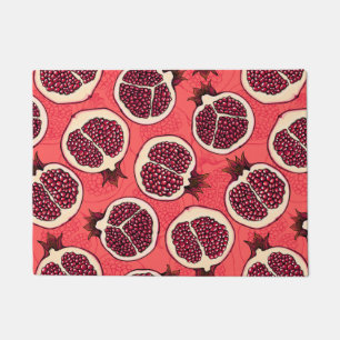 Pomegranate slices 2 doormat