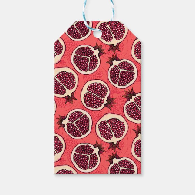 Pomegranate slices 2 gift tags (Front)